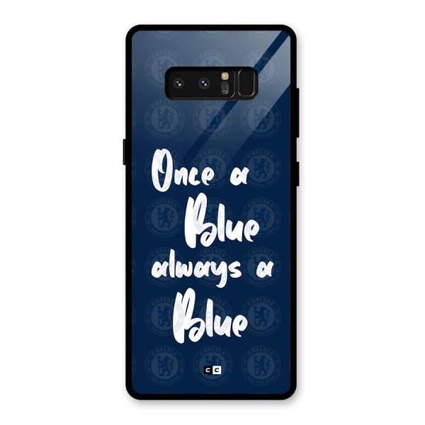 Always A Blue Glass Back Case for Galaxy Note 8