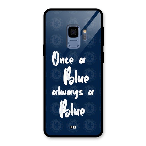 Always A Blue Glass Back Case for Galaxy S9