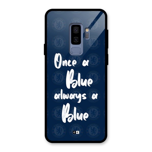 Always A Blue Glass Back Case for Galaxy S9 Plus