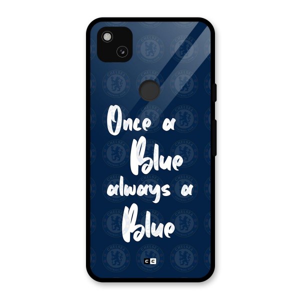 Always A Blue Glass Back Case for Google Pixel 4a