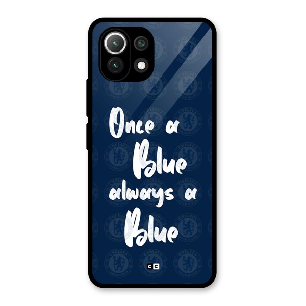 Always A Blue Glass Back Case for Mi 11 Lite