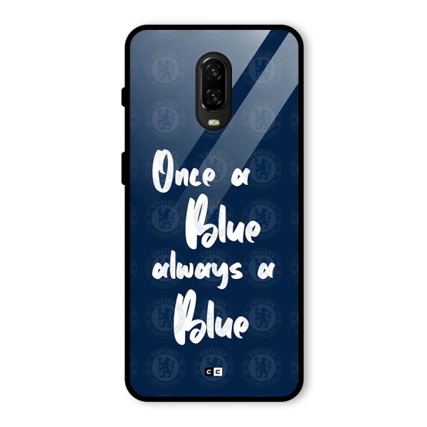 Always A Blue Glass Back Case for OnePlus 6T