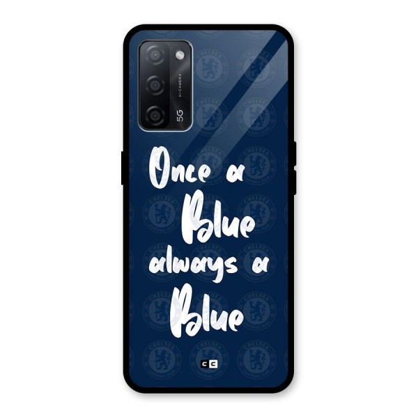 Always A Blue Glass Back Case for Oppo A53s 5G