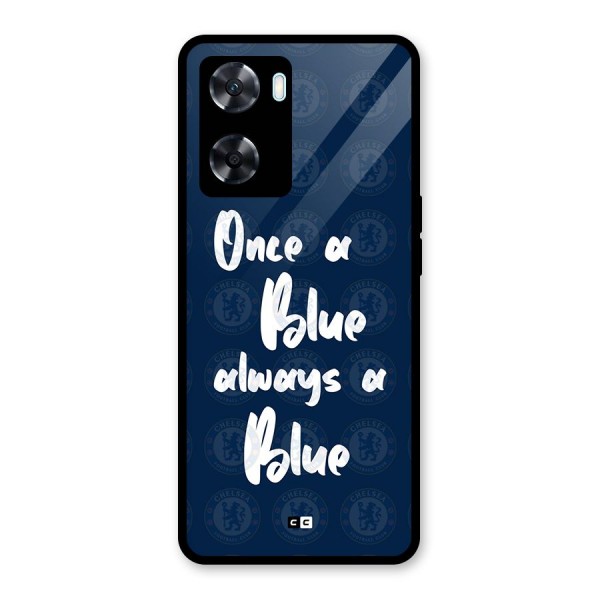 Always A Blue Glass Back Case for Oppo A77