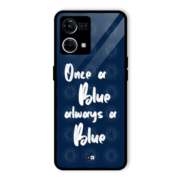 Always A Blue Glass Back Case for Oppo F21 Pro 4G