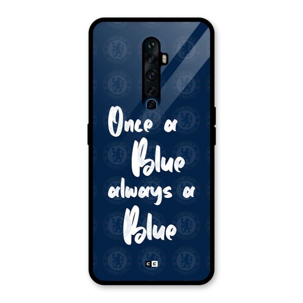 Always A Blue Glass Back Case for Oppo Reno2 F