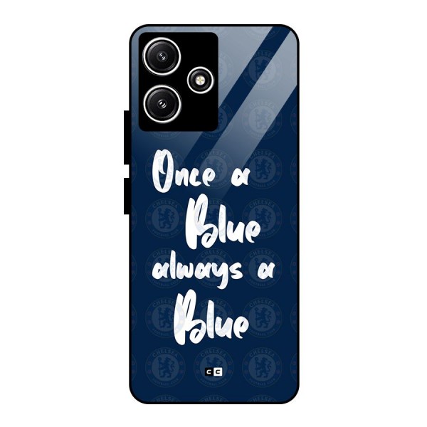 Always A Blue Glass Back Case for Poco M6 Pro