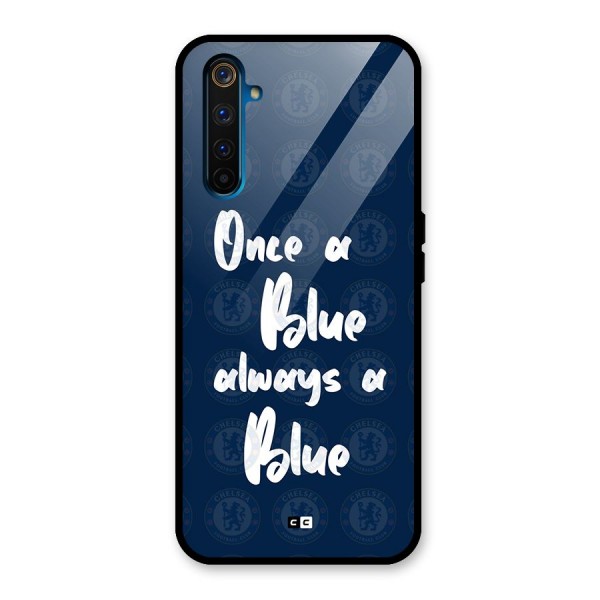 Always A Blue Glass Back Case for Realme 6 Pro