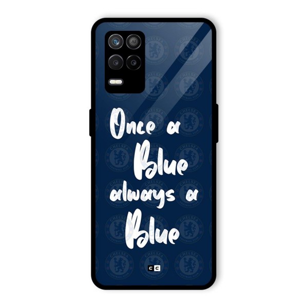 Always A Blue Glass Back Case for Realme 8 5G