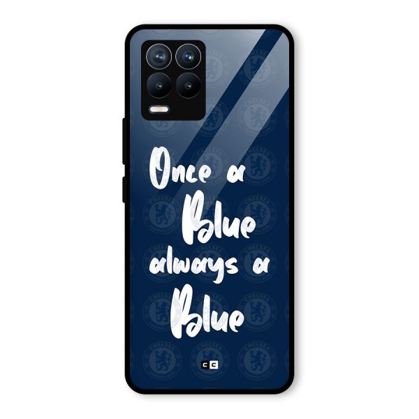 Always A Blue Glass Back Case for Realme 8 Pro