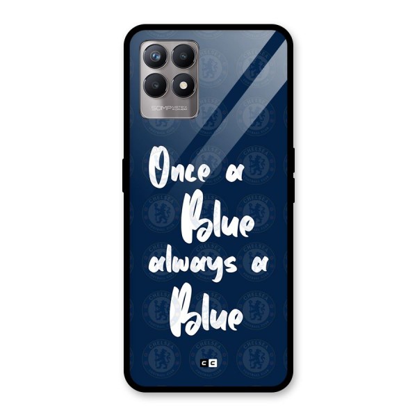 Always A Blue Glass Back Case for Realme 8i