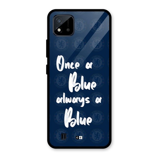 Always A Blue Glass Back Case for Realme C11 2021