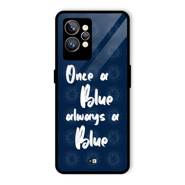 Always A Blue Glass Back Case for Realme GT2 Pro