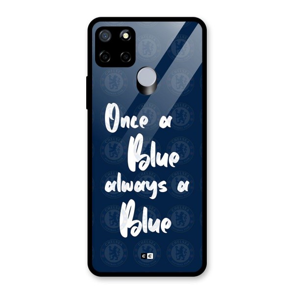 Always A Blue Glass Back Case for Realme Narzo 30A