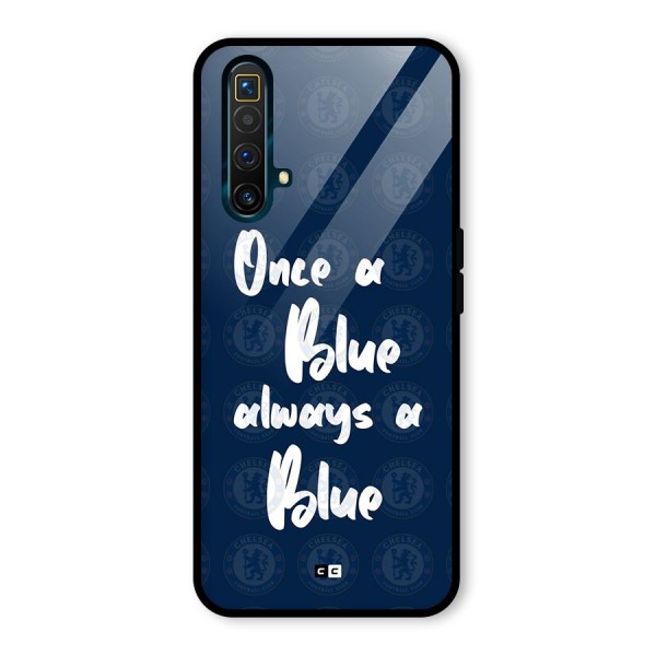 Always A Blue Glass Back Case for Realme X3 SuperZoom