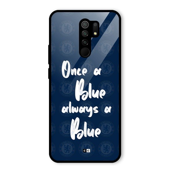 Always A Blue Glass Back Case for Redmi 9 Prime