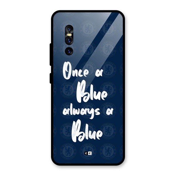 Always A Blue Glass Back Case for Vivo V15 Pro