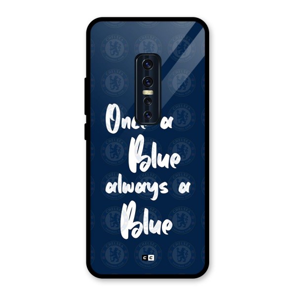 Always A Blue Glass Back Case for Vivo V17 Pro