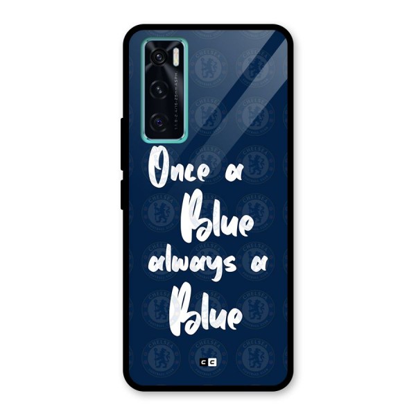 Always A Blue Glass Back Case for Vivo V20 SE