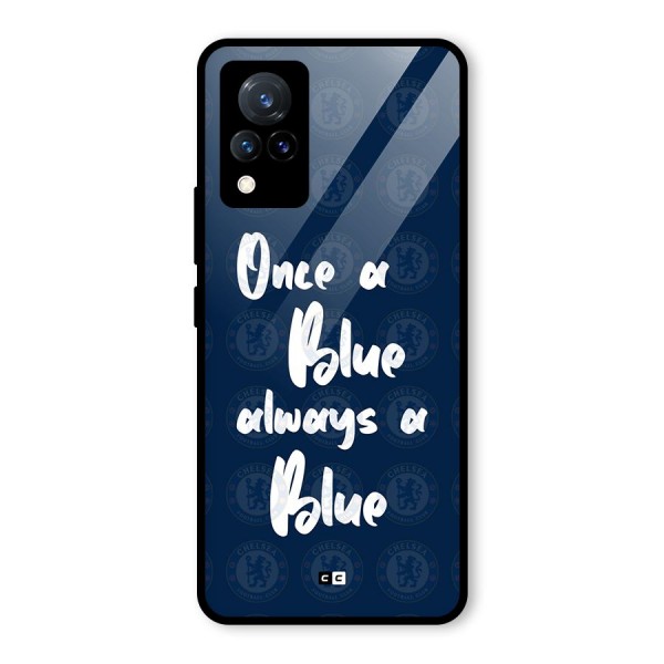 Always A Blue Glass Back Case for Vivo V21 5G