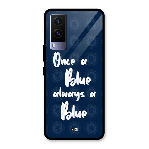 Always A Blue Glass Back Case for Vivo V21e 5G