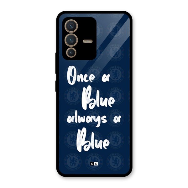 Always A Blue Glass Back Case for Vivo V23 5G