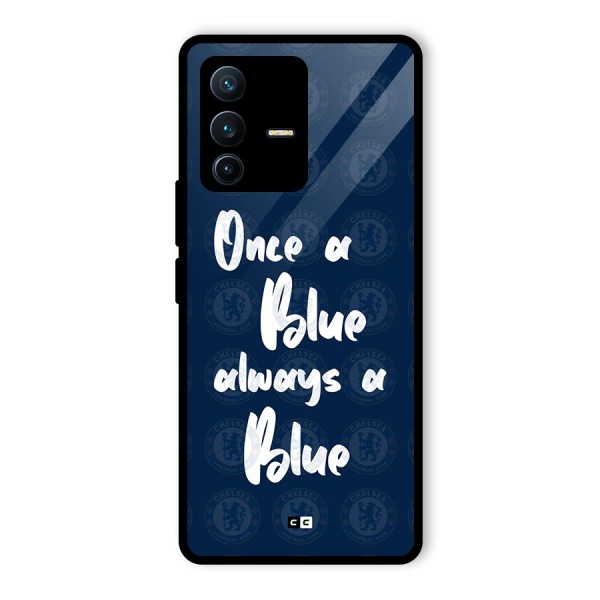 Always A Blue Glass Back Case for Vivo V23 Pro