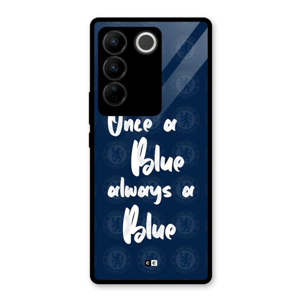 Always A Blue Glass Back Case for Vivo V27