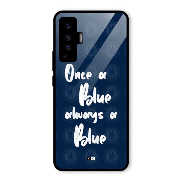 Always A Blue Glass Back Case for Vivo X50