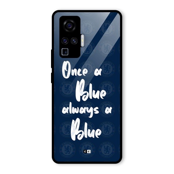 Always A Blue Glass Back Case for Vivo X50 Pro