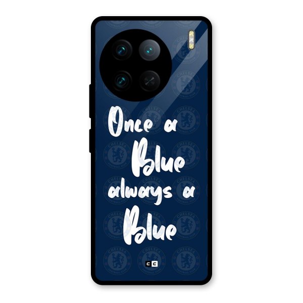 Always A Blue Glass Back Case for Vivo X90 Pro