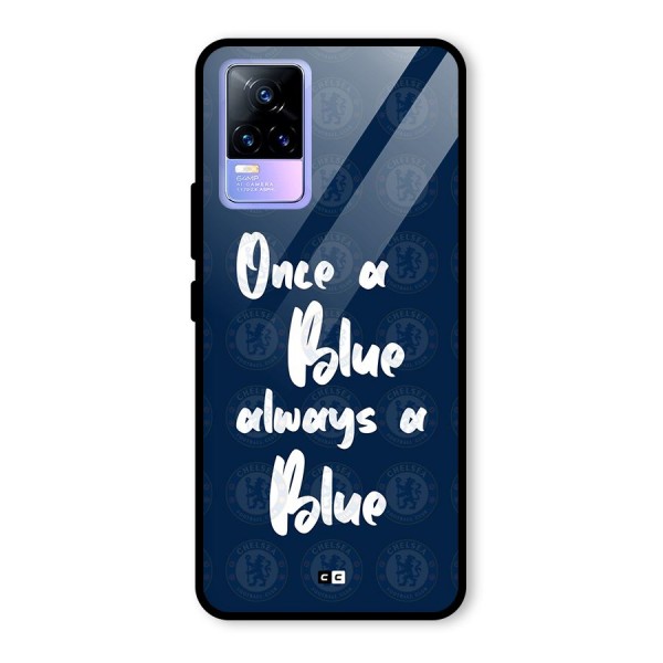 Always A Blue Glass Back Case for Vivo Y73