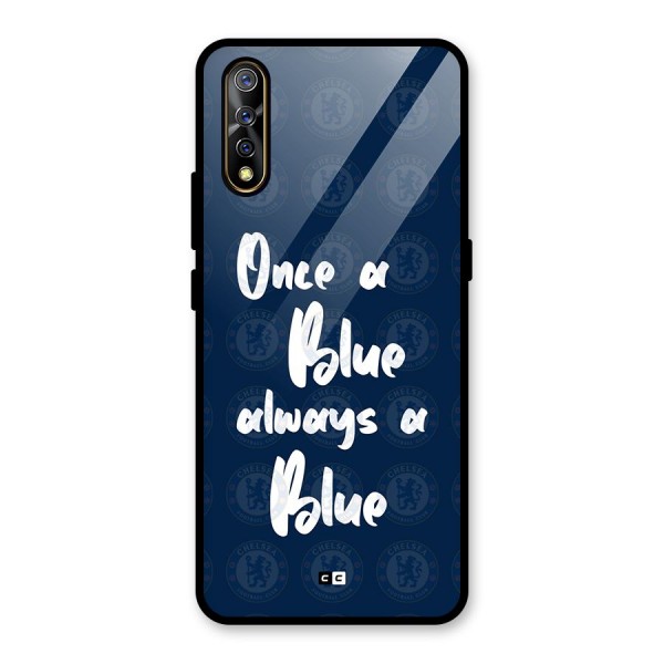 Always A Blue Glass Back Case for Vivo Z1x