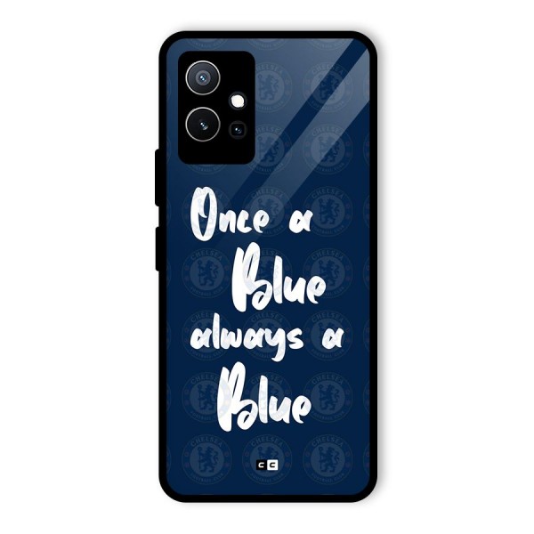 Always A Blue Glass Back Case for Vivo iQOO Z6