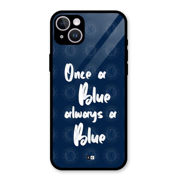 Always A Blue Glass Back Case for iPhone 14 Plus