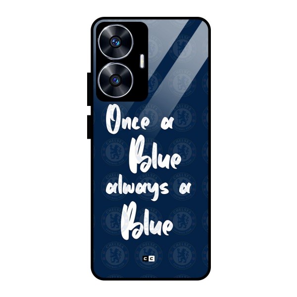 Always A Blue Glass Back Case for realme C55