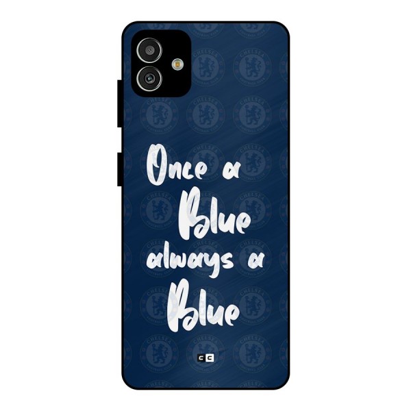 Always A Blue Metal Back Case for Galaxy M13 5G