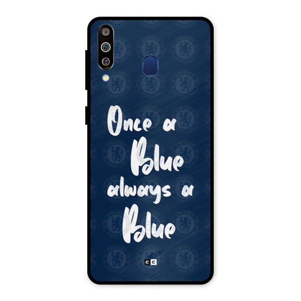 Always A Blue Metal Back Case for Galaxy M30