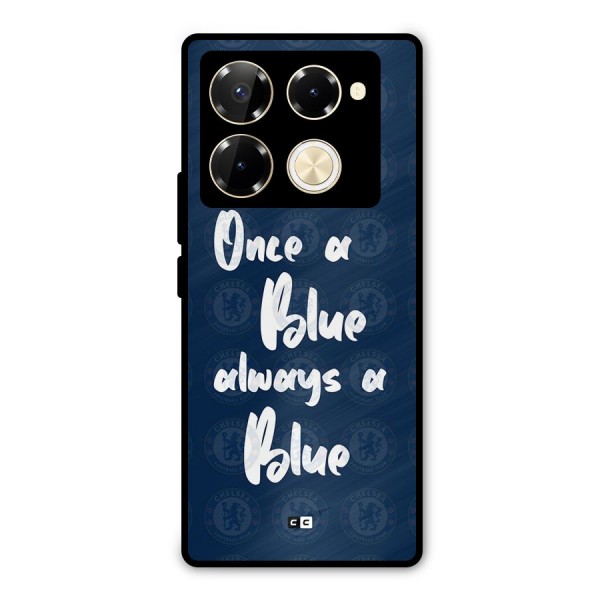 Always A Blue Metal Back Case for Infinix Note 40 Pro