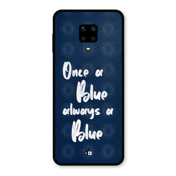 Always A Blue Metal Back Case for Poco M2