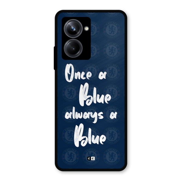 Always A Blue Metal Back Case for Realme 10 Pro