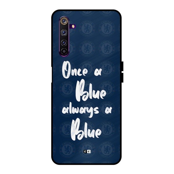 Always A Blue Metal Back Case for Realme 6 Pro