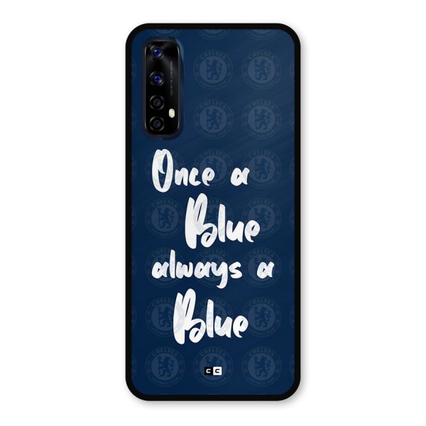 Always A Blue Metal Back Case for Realme 7