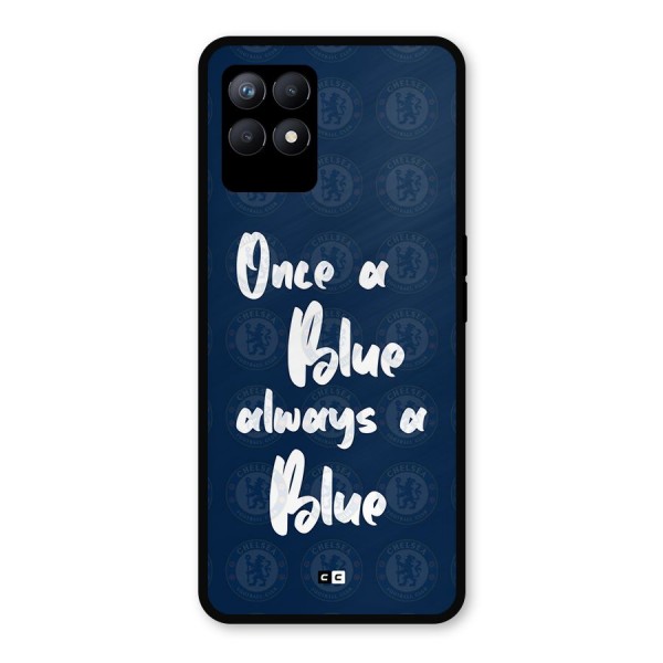 Always A Blue Metal Back Case for Realme 8i