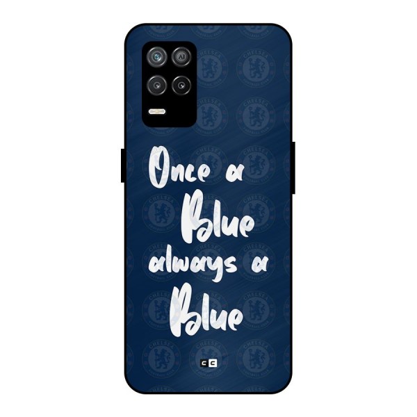 Always A Blue Metal Back Case for Realme 8s 5G