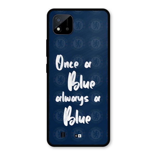 Always A Blue Metal Back Case for Realme C11 2021