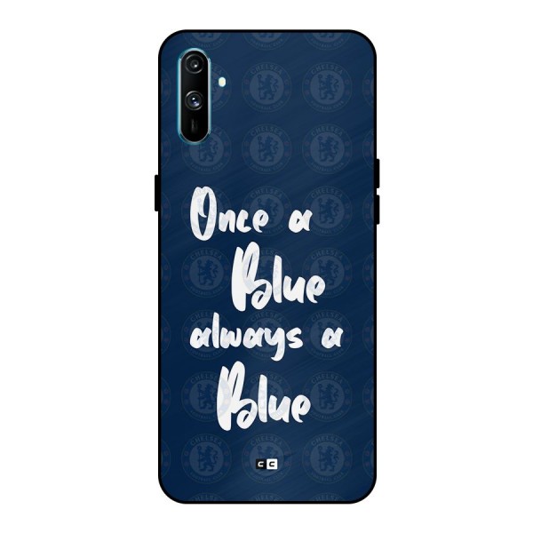 Always A Blue Metal Back Case for Realme C3