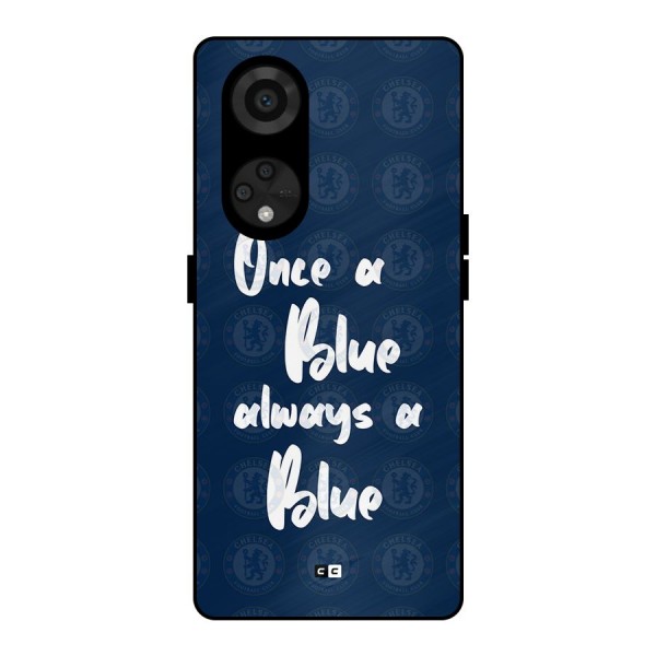 Always A Blue Metal Back Case for Reno8 T 5G