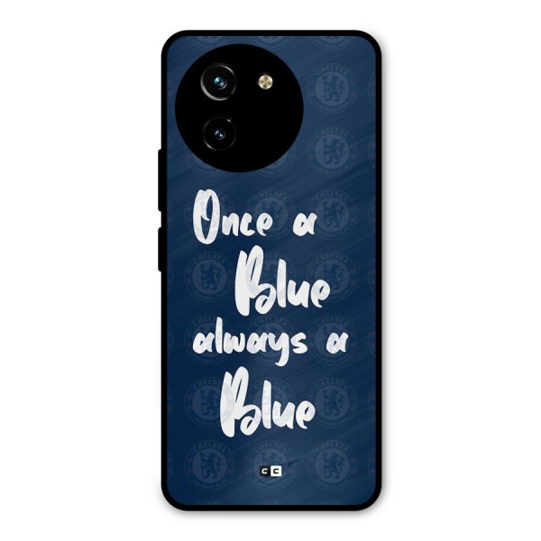 Always A Blue Metal Back Case for Vivo T3x