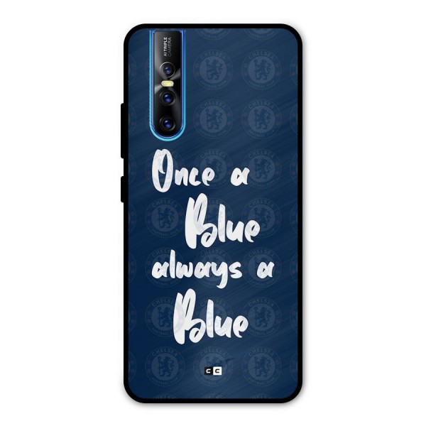 Always A Blue Metal Back Case for Vivo V15 Pro